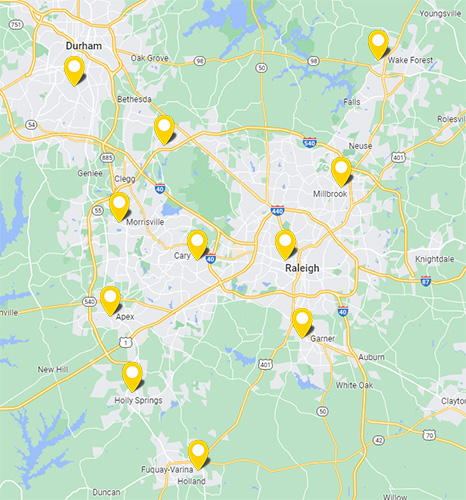 Pet Sitting Service Area Map